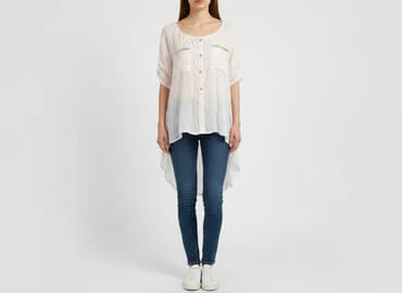 koszula satynowa rozowa: Koszula damska, rozmiar M — 5