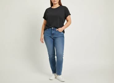 czarne t shirty w serek damskie: T-shirt damski, rozmiar 2XL — 6