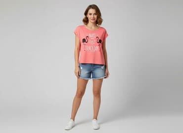t shirty z flamingiem: Chic, T-shirt damski, rozmiar M — 1