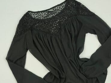 bluzki z tiulem czarne: Ichi, Women's blouse, M — 1