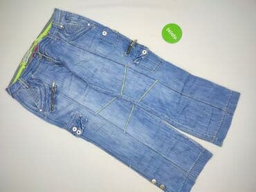 kapcie kapitan bomba: Denim, Spodnie 3/4 damskie, rozmiar 2XL — 2