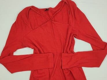 zara koszulka z prązkowanej dzianiny: Gina Tricot, Top damski, L — 1