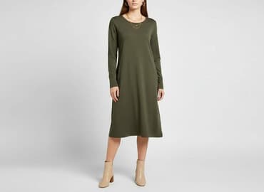 sukienka khaki h m: H&M Basic, Sukienka damska, rozmiar M — 1