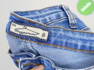 metalowe guziki do dżinsów: Jeansy damskie, rozmiar M — 4