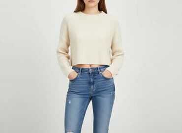 stradivarius jeansy wyprzedaż: Stradivarius, Jeansy damskie, rozmiar XS — 1