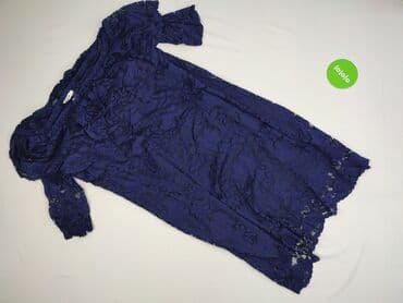 niebieskie sukienki plus size: Sukienka damska, rozmiar 6XL — 2