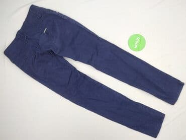 modne jeansy: Spodnie materiałowe damskie, rozmiar S — 3