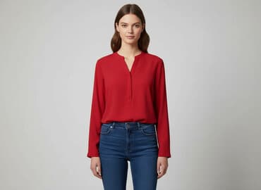 reserved czerwona bluzki: Bluzka damska, rozmiar S — 6