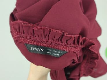 czerwona bluzki z bufkami: Shein, Bluzka damska, XS — 4