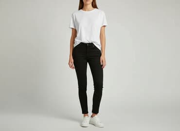 legginsy: Sinsay, Jeansy damskie, rozmiar 2XS — 8