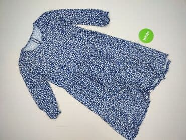 niebieska sukienka z długim rękawem: Women`s dress, size S — 3