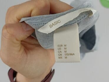 bluzki z dekoltem v na plecach: Basic, T-shirt damski, rozmiar M — 5