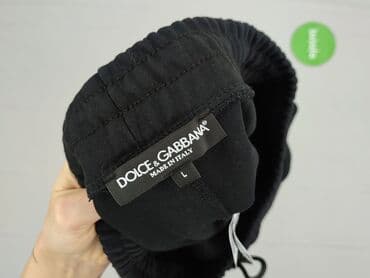 czarne eleganckie szorty: Dolce & Gabbana, Szorty dla mężczyzn, L — 5