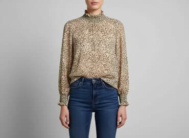 bluzka damska w panterkę: Bluzka damska, rozmiar M — 1