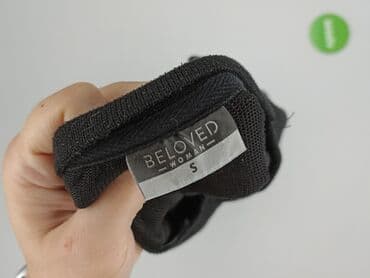 czarne bluzki z bufiastymi rękawami: Beloved, Women's blouse, size S — 5