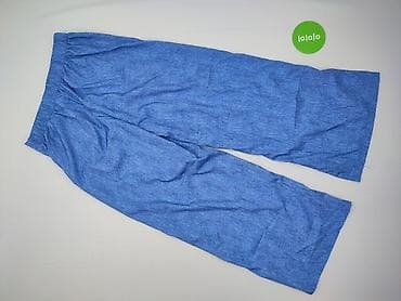 wide leg: Spodnie materiałowe damskie, rozmiar L — 3