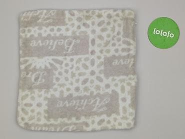 ozdoba: Miękki kocyk/pled z mikrofibry, unisex. - Wzór: beżowo‑kremowy — 3