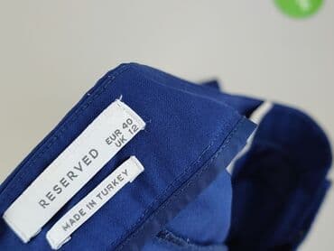 marmurowe spodnie: Reserved, Spodnie materiałowe damskie, rozmiar L — 4