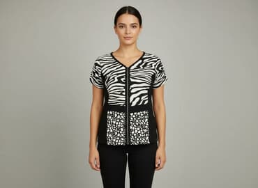 cropp koszula w koty: Bluzka damska, rozmiar M — 5