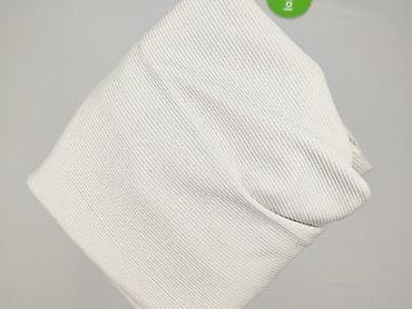 joggery basic damskie: Damskie spodnie prążkowane – kremowe/śmietankowe - Krój: proste — 4