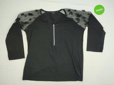 eleganckie bluzki wieczorowe plus size: Bluzka damska, 4XL — 2