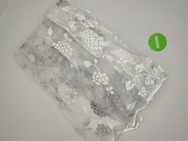 Świece: Firanka woalowa z motywem kwiatowym – biała, lekko prześwitująca - — 3