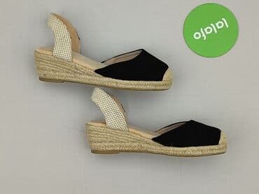 espadryle na koturnie klapki: Sandały damskie, 38 — 3