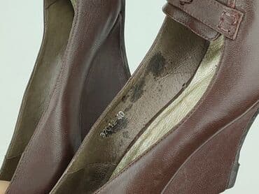 buty na koturnie z futerkiem: Półbuty damskie, rozmiar 40 — 6