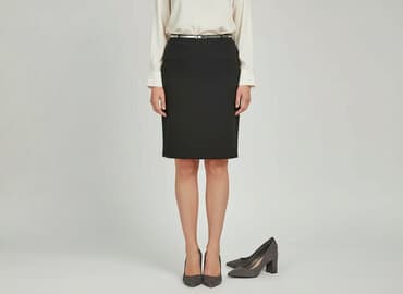 spódnice eko skóra ołówkowe: Spódnica damska, rozmiar L — 6