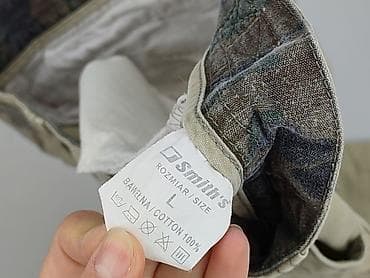dnd denim development: Męskie spodnie cargo Smith’s, rozmiar L - Kolor: beżowy/khaki - Krój — 6