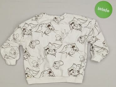 koszulka z kotem 3d: Sweatshirt, Reserved, 4-5 years, 104-110 cm, condition - Very good — 3