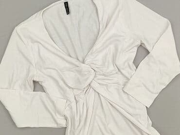 biała bluzka z dekoltem v: Amisu, Women's blouse, size XS — 2