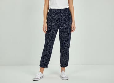 kuloty damskie jeansy: SZACHOWNICA, Spodnie 3/4 damskie, rozmiar M — 6