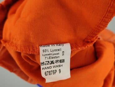 spodnie hello kitty pomarańczowe: Spodnie materiałowe damskie, rozmiar S — 5