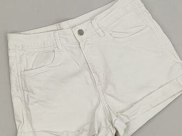 krótkie spodenki z szelkami 80: Denim, Szorty damskie, rozmiar M — 1