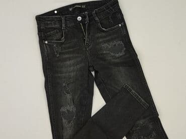 legginsy czarne woskowane: Zara, Jeansy damskie, rozmiar XS — 1