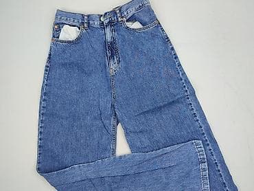 converse na platformie: Stradivarius, Jeansy damskie, rozmiar M — 1