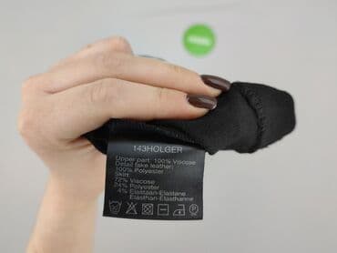 czarna sukienka ze srebrnymi wstawkami: Expresso, Sukienka damska, rozmiar M — 5