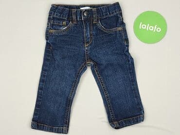 джинсова куртка: Denim pants, 9-12 months, condition - Good — 2