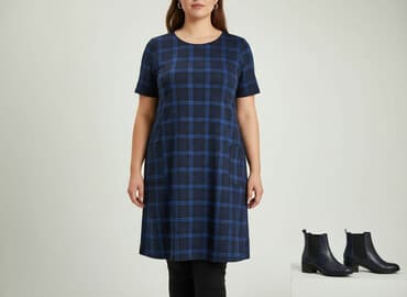 sukienka damska w kratę: Wybierz, Sukienka damska, rozmiar 2XL — 7