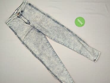 szerokie spodnie jeansowe bershka: Bershka, Jeansy damskie, rozmiar XS — 2