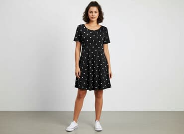 czerwona sukienka w groszki h m: H&M Divided, Sukienka damska, rozmiar L — 6