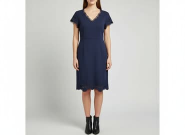 sukienka midi na wesele koronka: Sukienka damska, rozmiar S — 7