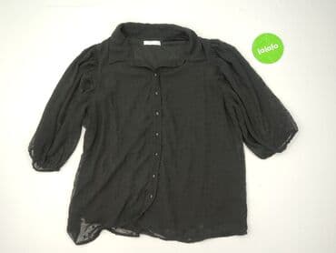 czarne szyfonowa bluzki: Reserved, Women's blouse, size 2XL — 3