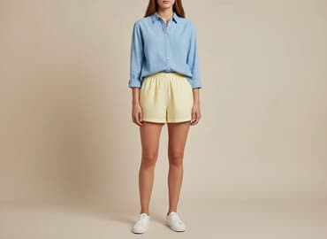 zimowe krótkie spodenki: Szorty damskie, rozmiar M — 1