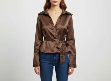 czekoladowa bluzki: Bluzka damska, rozmiar L — 7