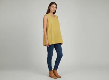 żółte bluzki z krótkim rękawem: Bluzka damska, rozmiar L — 6