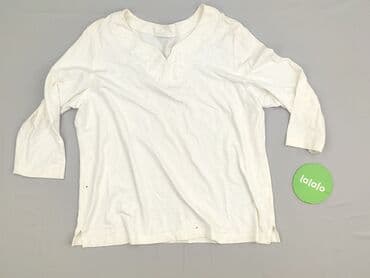 biała bluzka ze stójką damska: Bluzka damska, rozmiar M — 2