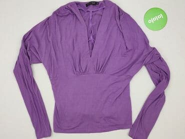 fioletowa marynarka h m: Bluzka damska, L — 2