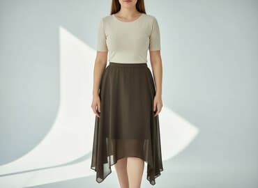 spódnice midi wiskoza: Spódnica damska, rozmiar 3XL — 1